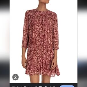 ba&sh Grace Tiered Chiffon Dress